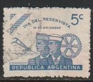 1944 Argentina - Sc 522 - used VF - single - Reservists