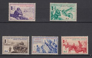 1942 Nazi Occup France.LVF French Volunteers Legion in Russia MNH Luxe.