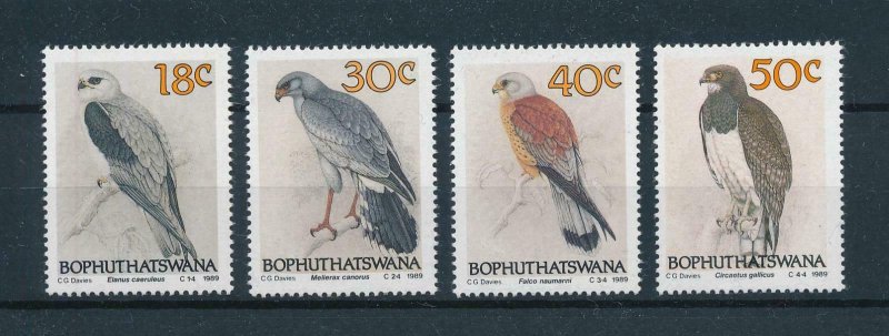 [102759] Bophuthatswana 1989 Birds of prey vögel oiseaux  MNH