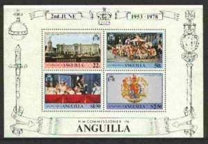 ANGUILLA - 1978 - Coronation, 25th Anniv - Perf Souv Sheet - Mint Never Hinged