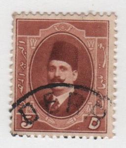 Egypt 1923/24 - scott 96 used - 5m, King Fuad 