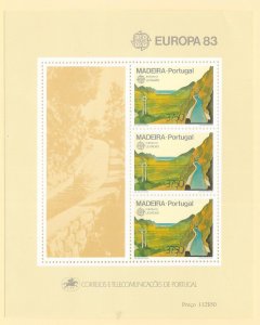 PORTUGAL-MADEIRA Sc#88a Souvenir Sheet Mint Never Hinged