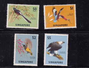 SINGAPORE # 86-89 VF-MLH BIRDS CAT VALUE $108