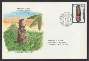 Solomon Islands Artifacts 1978 Typed FDC BIN