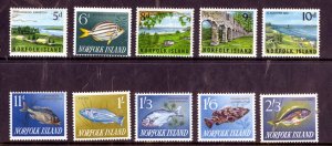 NORFOLK ISLAND 49-60  MNH  SCV $15.35 BIN $8.75