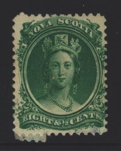 Nova Scotia Sc#11 MH - paper adhesion reverse