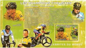 Congo - Cyclist Lance Armstrong On Stamp