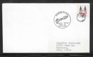 #1509 Apollo Soyuz Link-Up Cover Houston, Tx 7-17-75 TEXAS (my3064)