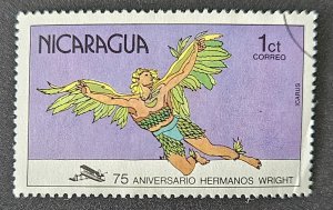 Nicaragua 1978 SG2172 used 1c. 75th Anniversary of First Powered Flight