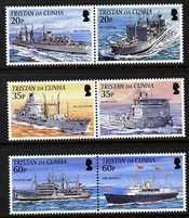 TRISTAN DA CUNHA - 2001 - Royal Navy Connection - Perf 6v Set -Mint Never Hinged