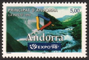 Andorra (French) #497  MNH - Expo 98 Lisbon (1998)