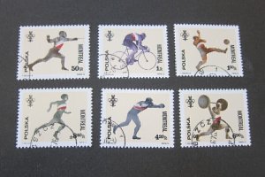 Poland 1976 Sc 2166-71 Olympic CTO set FU