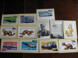 Germany DDR 12 different maxim, maximum cards 1980s animals, ships etc