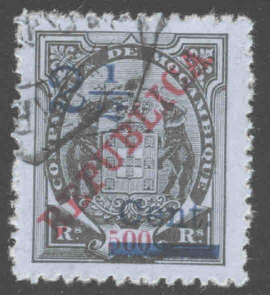 Mozambique  Company Scott 106 Used 1918 Republica overprint Surcharge