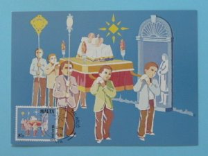 christmas 1981 maximum card Malta