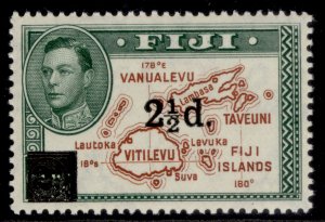 FIJI GVI SG267, 2½d on 2d brown & green, M MINT.