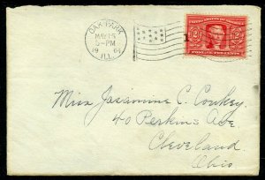 U.S. Scott 324 2 Cent Louisiana Purchase On Cover from Oak Park, Illinois