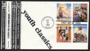 UNITED STATES FDC 29¢ Youth Classical Literature BLOCK 1993 Ken Special