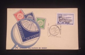 C) 1966 URUGUAY. 40TH ANNIVERSARY OF THE PHILATELIC CLUB OF URUGUAY. XF