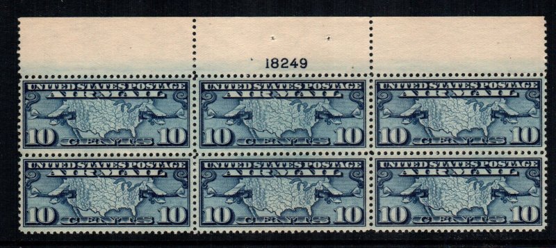 United States C7  MNH  $ 47.50 plate block sn aaaa