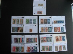 Egypt MH, MNH collection assembled in sales cards check it out!