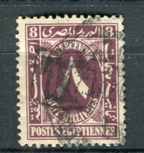 EGYPT; 1927 early Postage Due issue fine used 8m. value