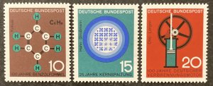 Germany 1964 #892-4, Progress In Science, MNH.
