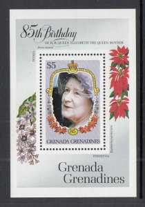 Grenada Grenadines 685 Queen Mother Souvenir Sheet MNH VF