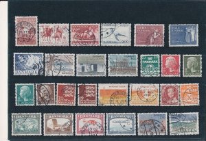 D376260 Denmark Nice selection of VFU Used stamps