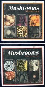 MICRONESIA Sc 381-84 NH MINISHEETS+2S/S OF 2000 - MUSHROOMS - (JO23)