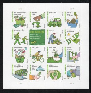 ALLY'S STAMPS US Plate Block Scott #4524 (44c) Go Green - Pane [16] MNH [FP-6]