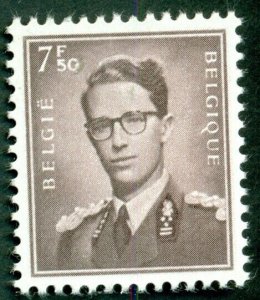 BELGIUM #463 7.50fr grayish brown, og, NH, VF, Scott $87.50