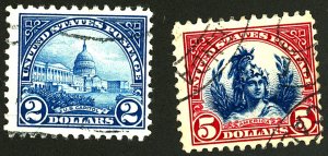U.S. #572-573 USED