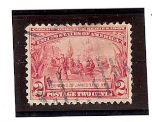 U.S. Used Scott #329 2 Cent Carmine