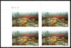USA Sc. C138a 60c Airmail 2001 MNH plate block overall tagging