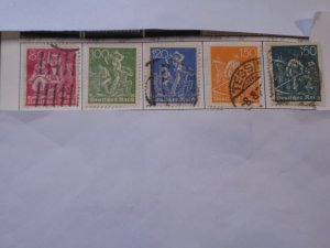 Germany  #  145-49   used