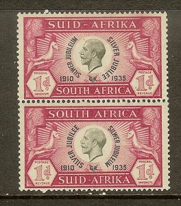 South Africa, Scott #69, 1p King George V, Pair, MH