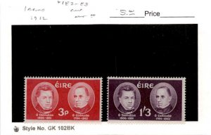 Ireland, Postage Stamp, #182-193 Mint NH, 1962 John O'Donavan (AB)