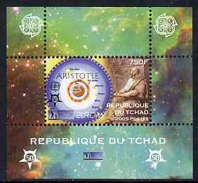 CHAD - 2009 - Year of Astronomy, Aristotle -Perf De Luxe Sheet-MNH-Private Issue