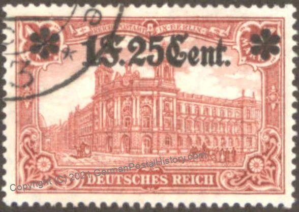 Germany WWI France Belgium Etappengebiet West Occ Mi11IB Perf 25:17 Used 102178