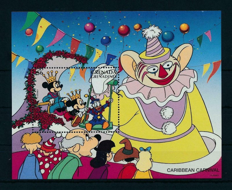 [22492] Grenada Grenadines 1996 Disney Characters at Caribbean Carnival MNH