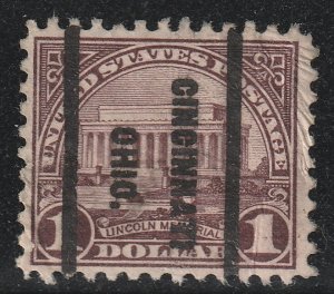 Precancel - Cincinnati, OH - PSS 61