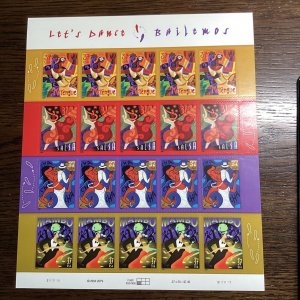 Scott#3939-42/37 Cent-Let's Dance-Sheet of  20 MNH-2005-US