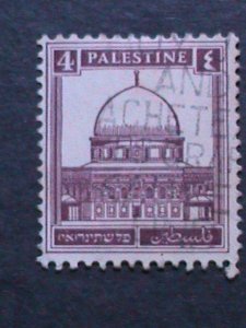 ​PALESTINE-1927 SC#66 MOSQUE OF OMAR-USED FANCY CANCL-96 YEARS OLD VERY FINE