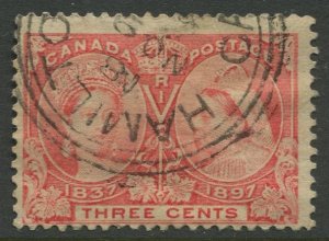 STAMP STATION PERTH Canada #53 QC Jubilee Definitive Used - CV$3.00