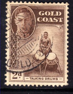 Gold Coast 1948  KGV1 2d Purple Brown Used SG 138 ( L1220 )