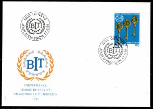 Switzerland Scott # 3O110 on FDC, unaddressed