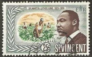 St.  Vincent 260, used,  Martin Luther King. 1968.  (S1301)