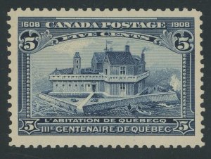 Canada 99 - 5 cent Quebec Tercentenary - VF Mint never hinged & sound