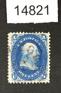 MOMEN: US STAMPS # 63 DARK BLUE SHADE USED LOT #14821